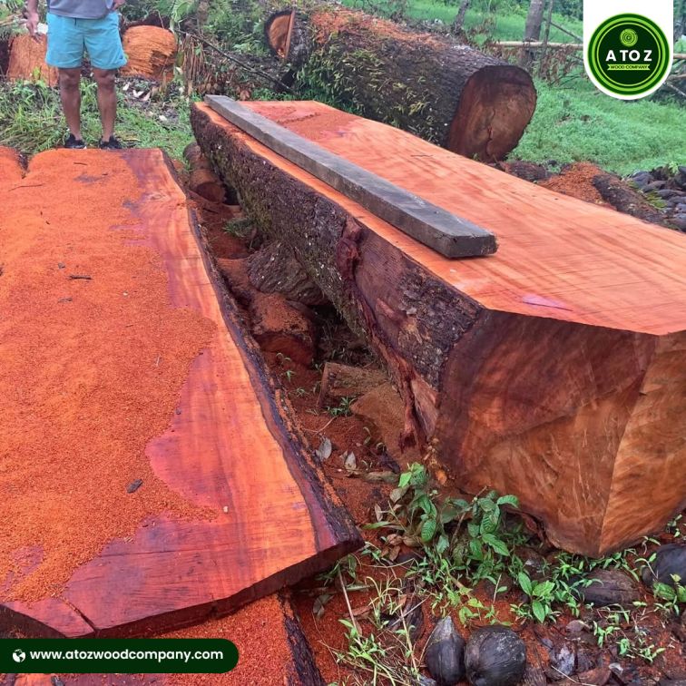 mahogany wooden slabs