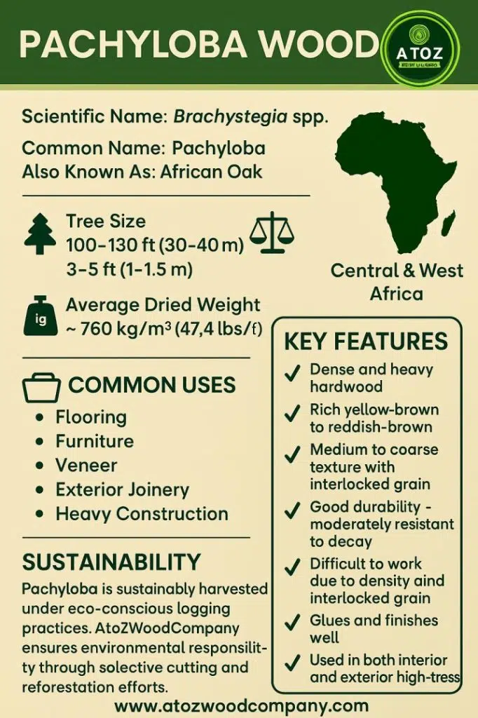 pachyloba wood properties and features