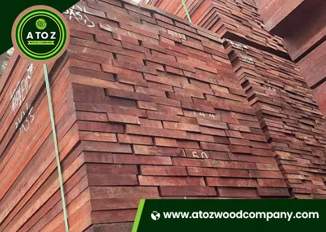 different colors of red meranti wood
