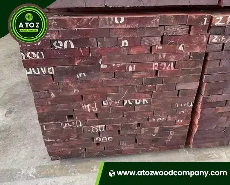 different colors of red meranti wood