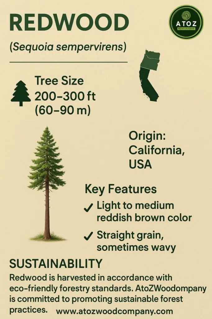 Redwood properties and key features