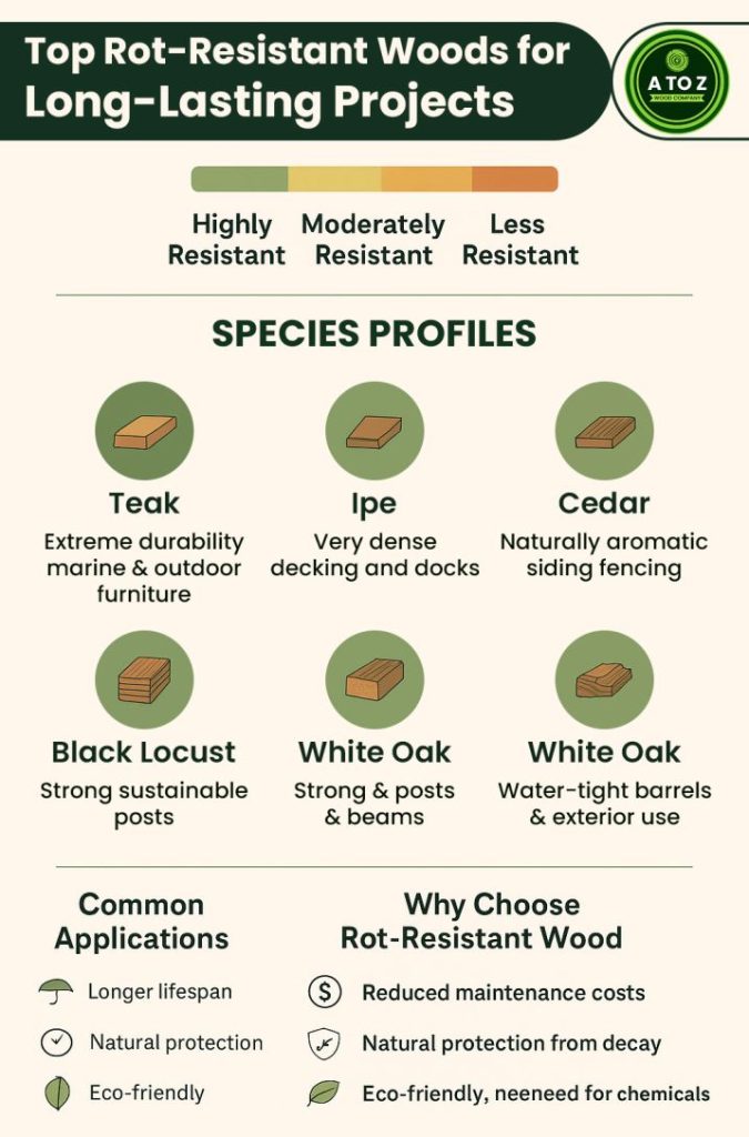 rot resistant wood guide