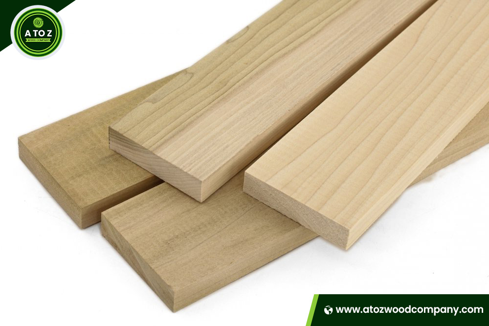 different colors of poplar wood