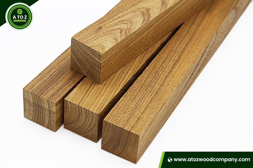 different color teak wood