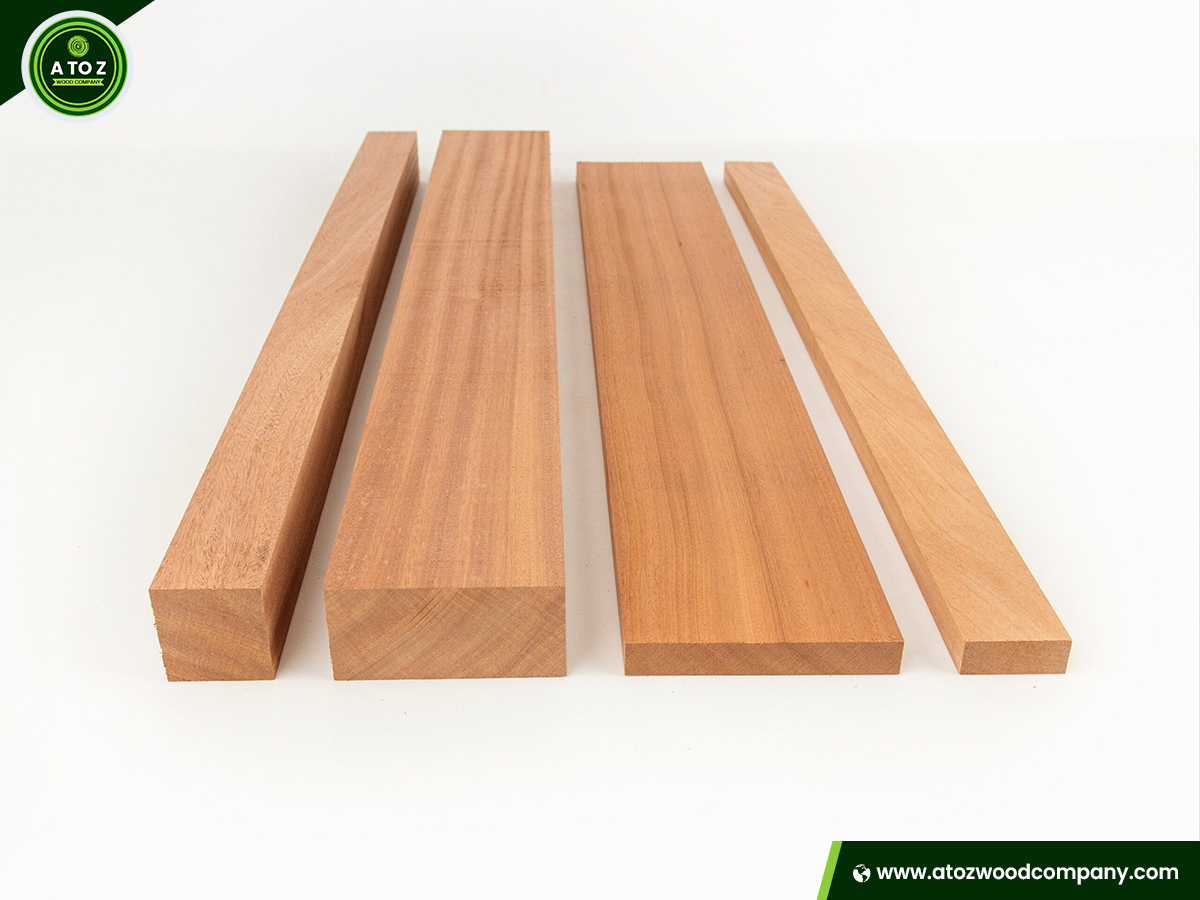 different colors of sapele wood
