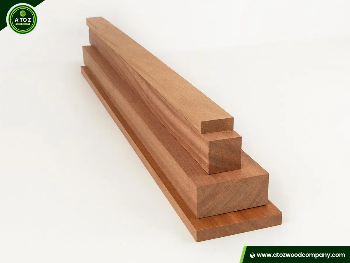 different colors of sapele wood