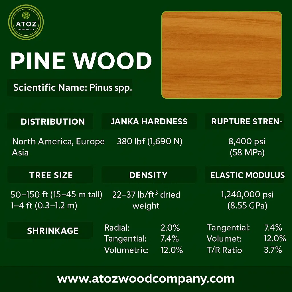 properties of pine wood