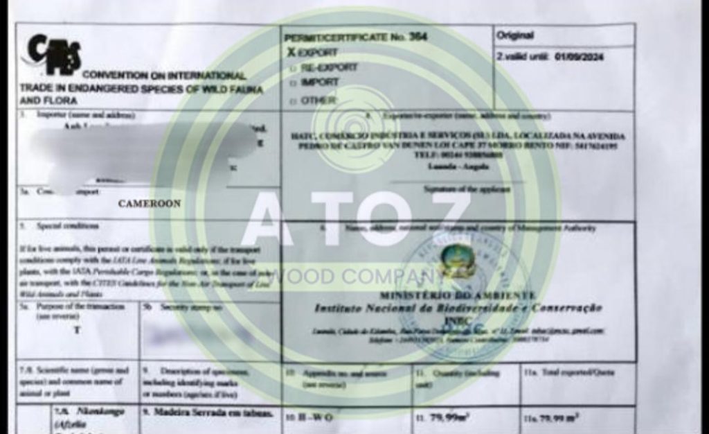 CITES Certificate