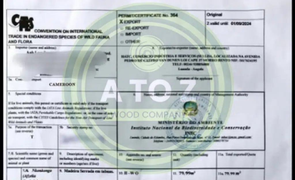 CITES Certificate