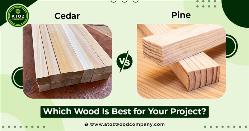 difference between cedar and pine wood
